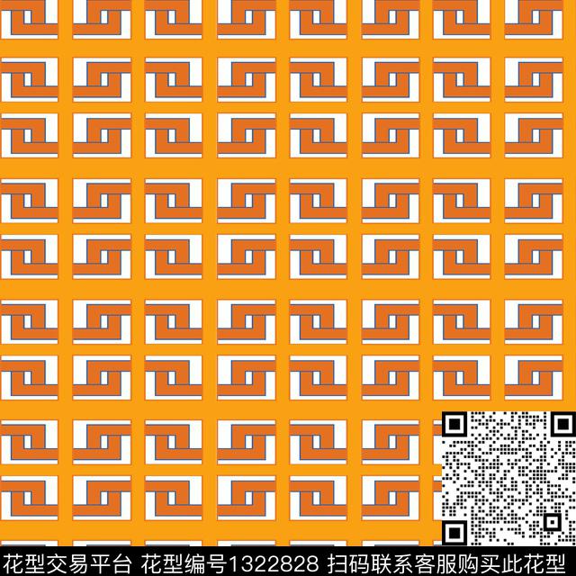 格子女装休闲数码印花华亿平台下载（图片编号: 1322828） - 瓦栏（Walan）