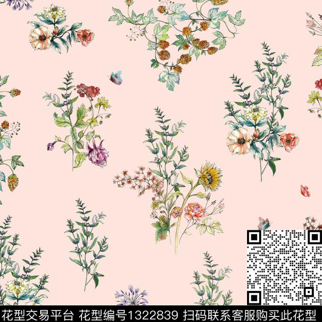 丝巾定位花大牌风水彩花卉数码印花华亿平台下载（图片编号: 1322839） - 瓦栏（Walan）