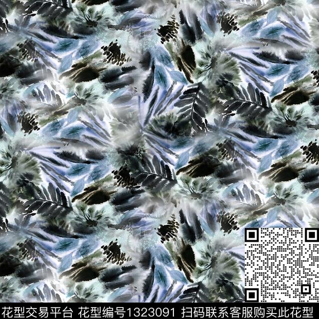 男装花卉大牌风数码印花华亿平台下载（图片编号: 1323091） - 瓦栏（Walan）