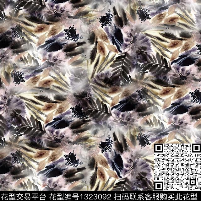 男装花卉大牌风数码印花华亿平台下载（图片编号: 1323092） - 瓦栏（Walan）