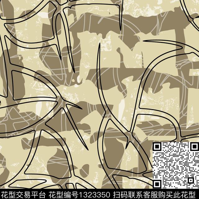 纸印花几何男装传统印花华亿平台下载（图片编号: 1323350） - 瓦栏（Walan）