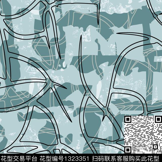 纸印花几何男装传统印花华亿平台下载（图片编号: 1323351） - 瓦栏（Walan）