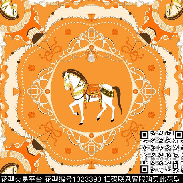 马HERMES时尚方巾传统印花华亿平台下载（图片编号: 1323393） - 瓦栏（Walan）