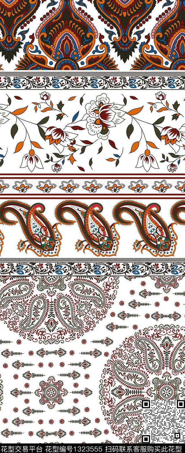 腰果系列传统印花华亿平台下载（图片编号: 1323555） - 瓦栏（Walan）