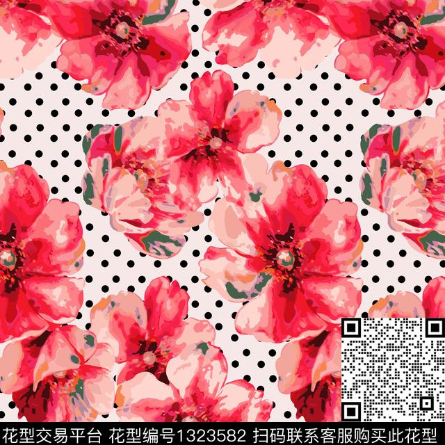 花卉满版散花小碎花传统印花华亿平台下载（图片编号: 1323582） - 瓦栏（Walan）