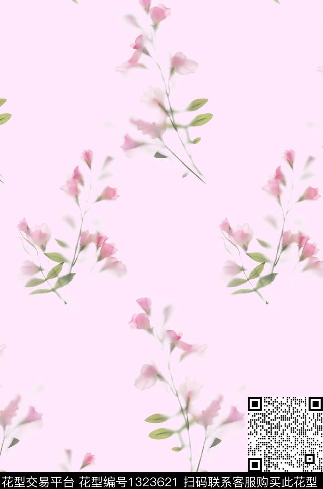 纸印花绿植树叶红花数码印花华亿平台下载（图片编号: 1323621） - 瓦栏（Walan）