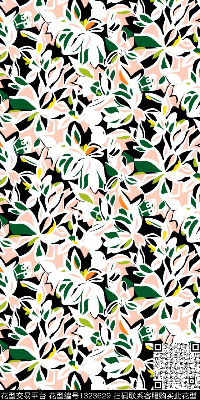 花卉大牌风小碎花传统印花华亿平台下载（图片编号: 1323629） - 瓦栏（Walan）