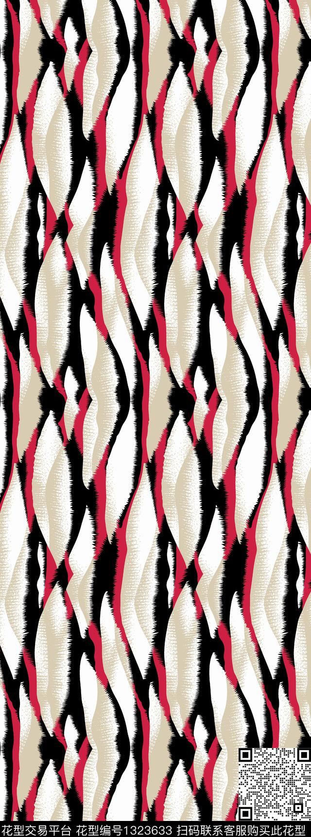 格子几何大牌风传统印花华亿平台下载（图片编号: 1323633） - 瓦栏（Walan）