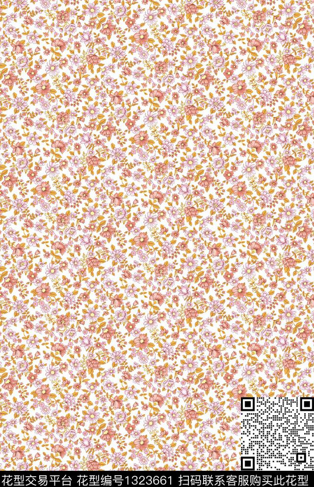 大牌风小碎花传统印花华亿平台下载（图片编号: 1323661） - 瓦栏（Walan）