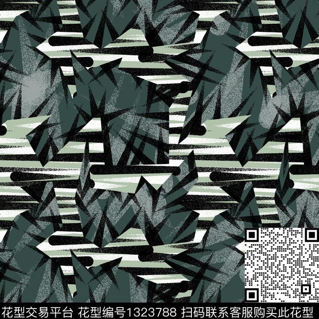 纸印花几何男装传统印花华亿平台下载（图片编号: 1323788） - 瓦栏（Walan）