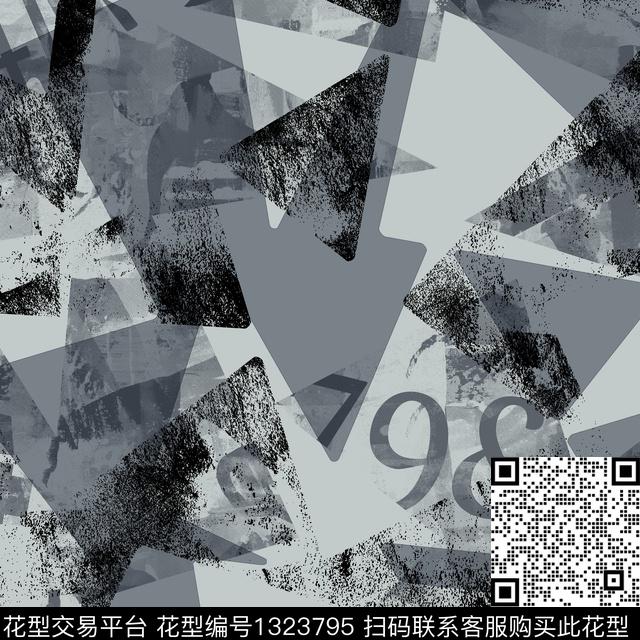 纸印花几何男装传统印花华亿平台下载（图片编号: 1323795） - 瓦栏（Walan）