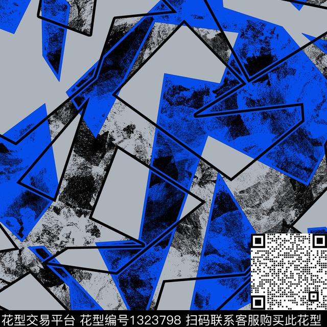 纸印花几何男装传统印花华亿平台下载（图片编号: 1323798） - 瓦栏（Walan）