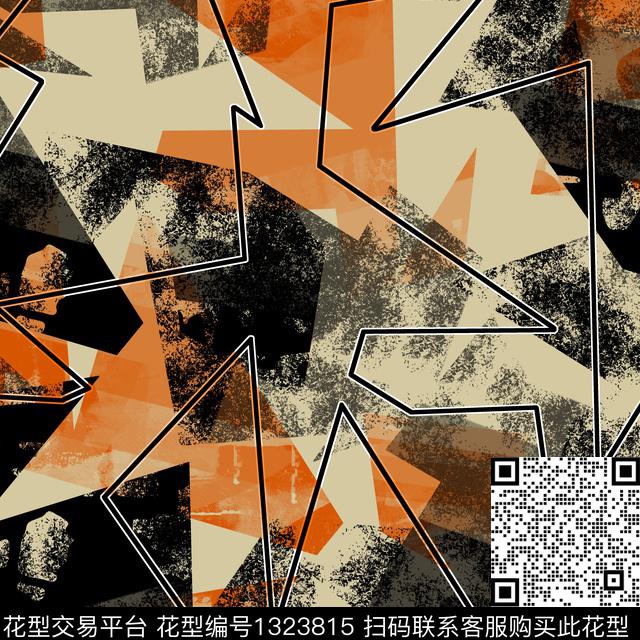 纸印花几何男装传统印花华亿平台下载（图片编号: 1323815） - 瓦栏（Walan）