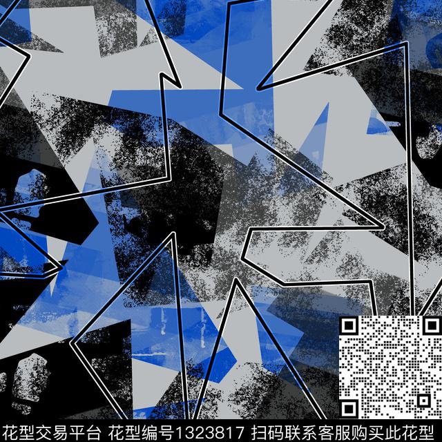 纸印花几何男装传统印花华亿平台下载（图片编号: 1323817） - 瓦栏（Walan）