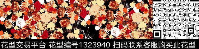 扎染华亿平台花卉春夏华亿平台传统印花华亿平台下载（图片编号: 1323940） - 瓦栏（Walan）