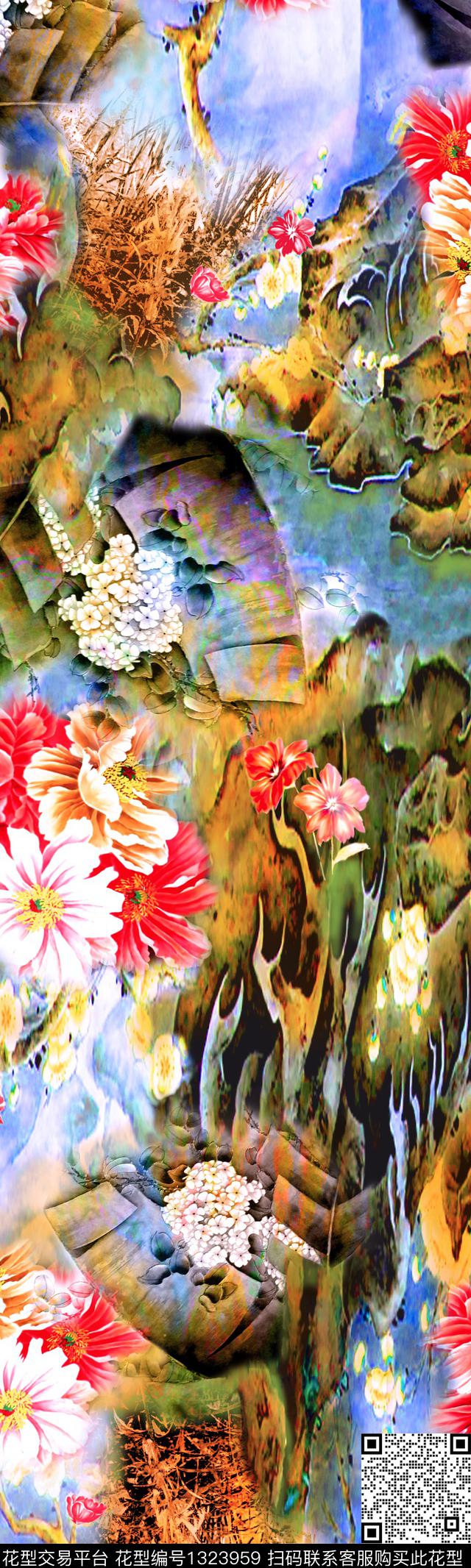 唐装数码华亿平台热带华亿平台数码印花华亿平台下载（图片编号: 1323959） - 瓦栏（Walan）