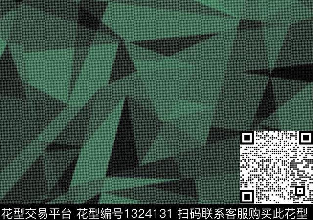 几何男装大牌风数码印花华亿平台下载（图片编号: 1324131） - 瓦栏（Walan）