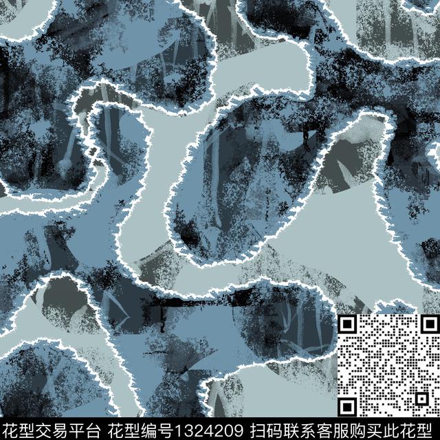 纸印花几何男装传统印花华亿平台下载（图片编号: 1324209） - 瓦栏（Walan）