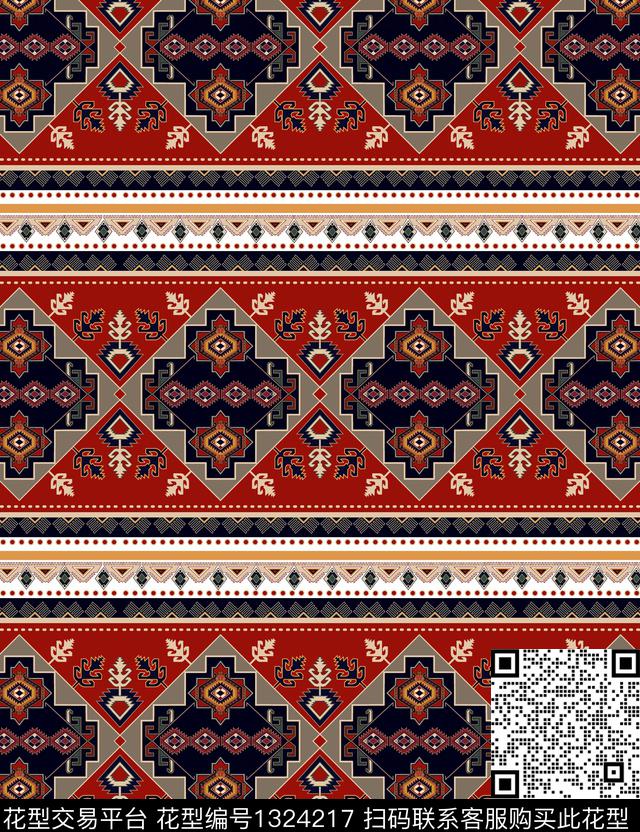 大雪纺系列经典系列热带系列传统印花华亿平台下载（图片编号: 1324217） - 瓦栏（Walan）