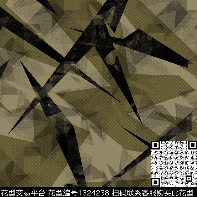 纸印花几何男装传统印花华亿平台下载（图片编号: 1324238） - 瓦栏（Walan）