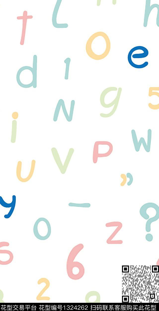 简约可爱小清新数码印花华亿平台下载（图片编号: 1324262） - 瓦栏（Walan）