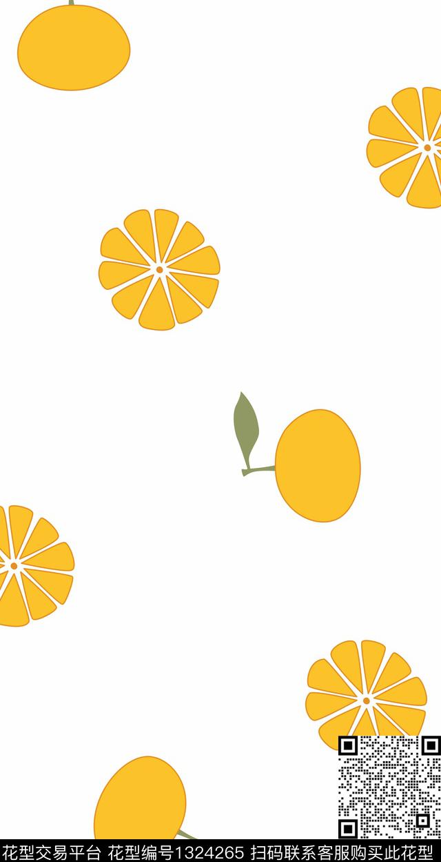 简约可爱小清新数码印花华亿平台下载（图片编号: 1324265） - 瓦栏（Walan）