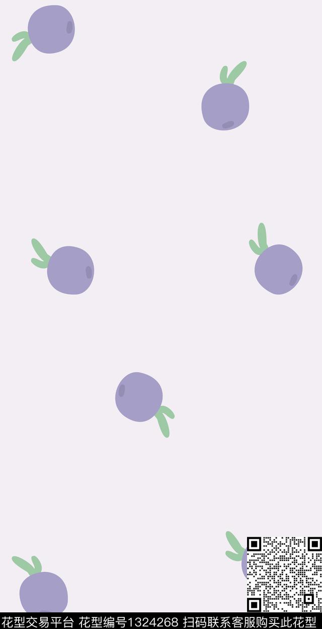 简约可爱小清新数码印花华亿平台下载（图片编号: 1324268） - 瓦栏（Walan）