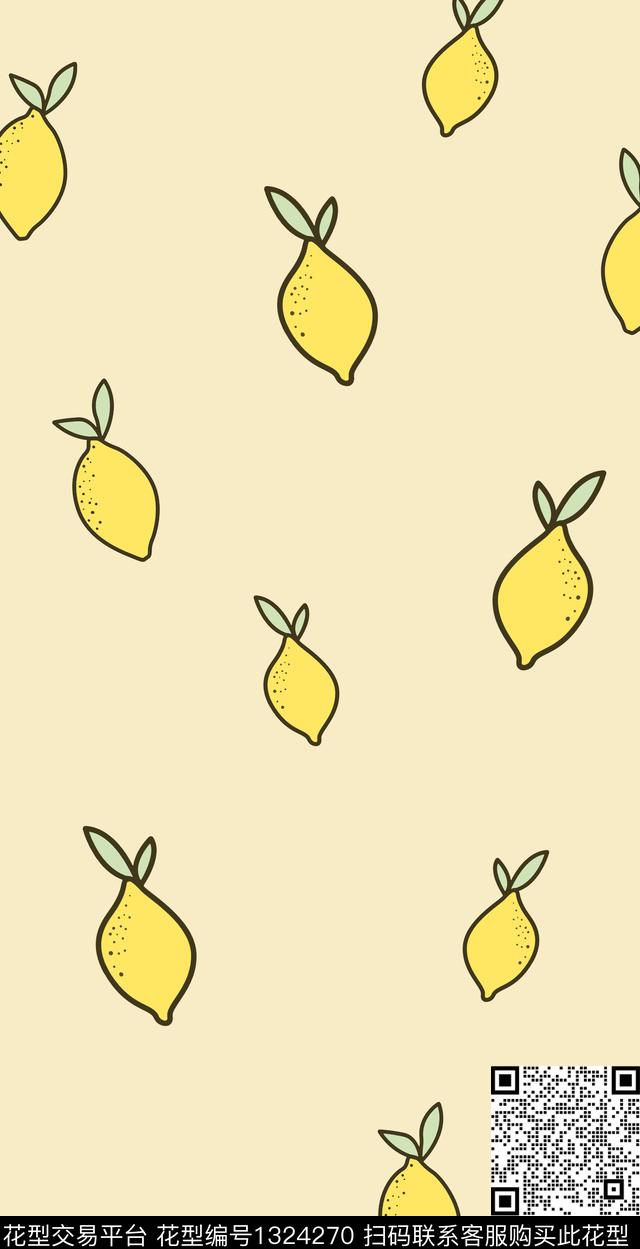 简约可爱小清新数码印花华亿平台下载（图片编号: 1324270） - 瓦栏（Walan）