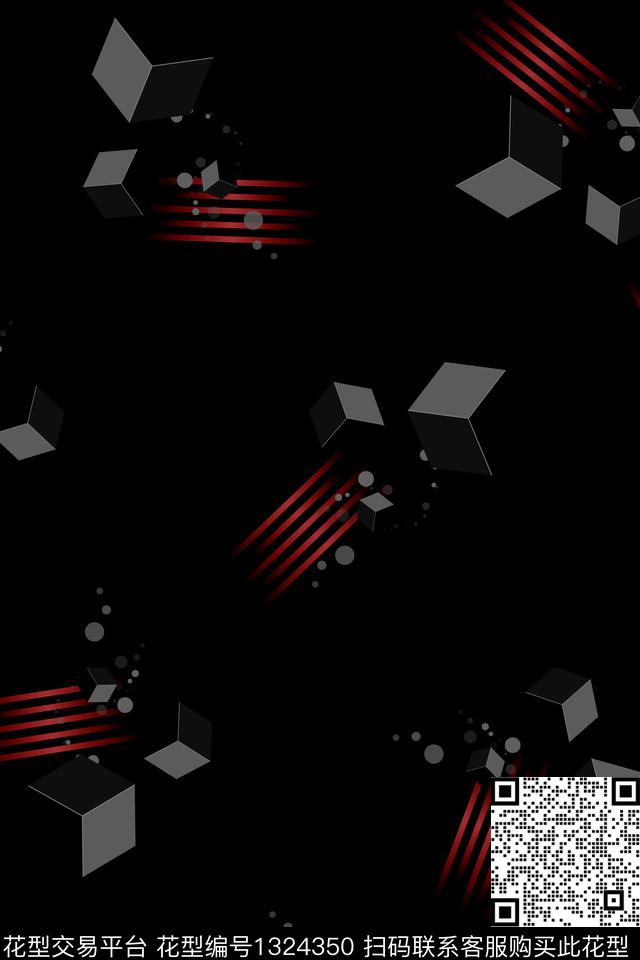 几何男装大牌风传统印花华亿平台下载（图片编号: 1324350） - 瓦栏（Walan）