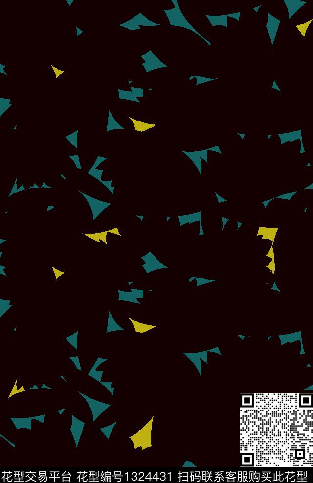 三角形几何男装卡通传统印花华亿平台下载（图片编号: 1324431） - 瓦栏（Walan）