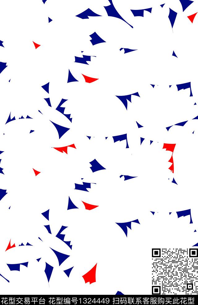 三角形几何男装传统印花华亿平台下载（图片编号: 1324449） - 瓦栏（Walan）