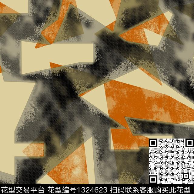 纸印花几何男装传统印花华亿平台下载（图片编号: 1324623） - 瓦栏（Walan）