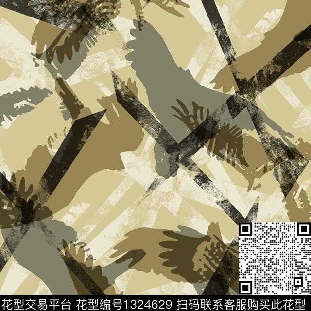 纸印花几何男装传统印花华亿平台下载（图片编号: 1324629） - 瓦栏（Walan）