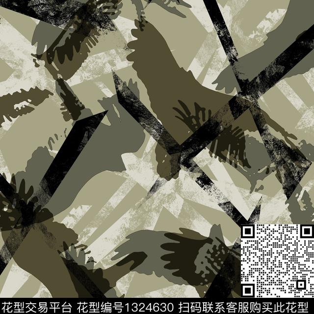 纸印花几何男装传统印花华亿平台下载（图片编号: 1324630） - 瓦栏（Walan）