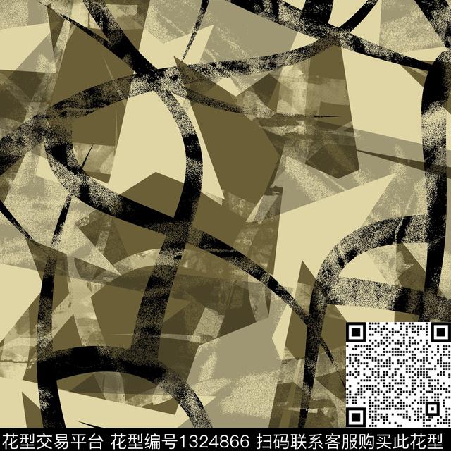 几何男装抽象男装传统印花华亿平台下载（图片编号: 1324866） - 瓦栏（Walan）