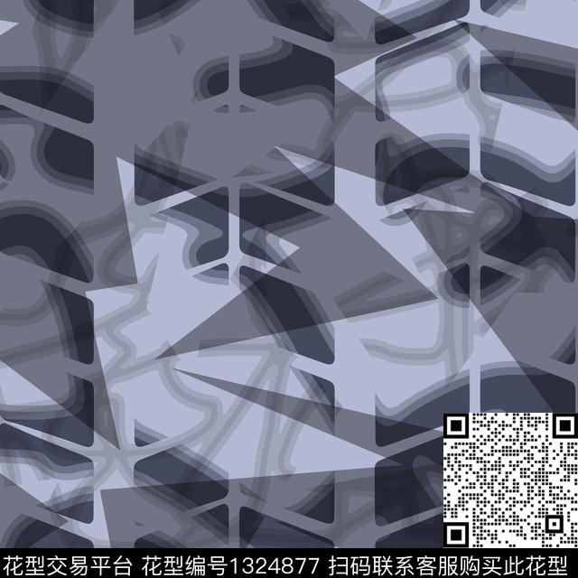 几何男装抽象男装传统印花华亿平台下载（图片编号: 1324877） - 瓦栏（Walan）