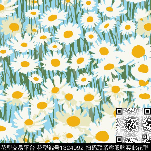 男装花卉满版散花传统印花华亿平台下载（图片编号: 1324992） - 瓦栏（Walan）