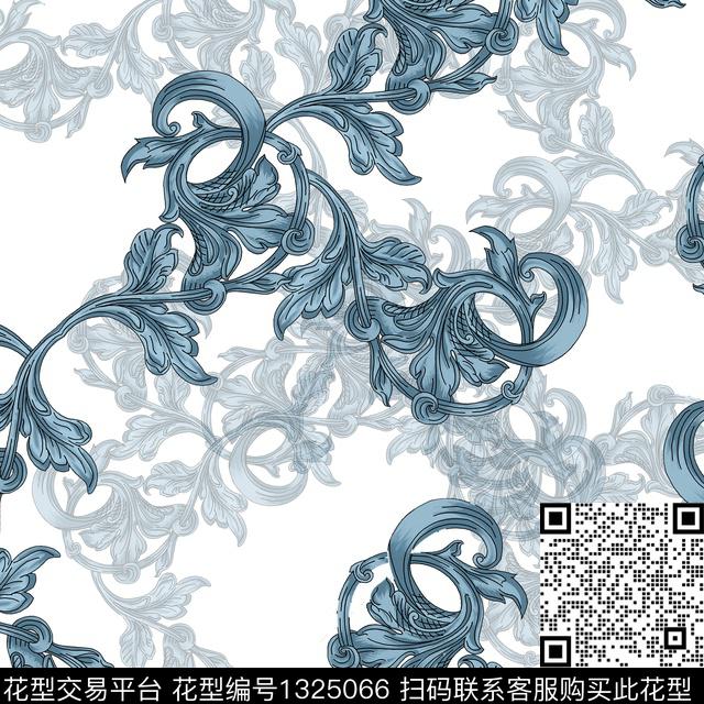 复古男装大牌风数码印花华亿平台下载（图片编号: 1325066） - 瓦栏（Walan）