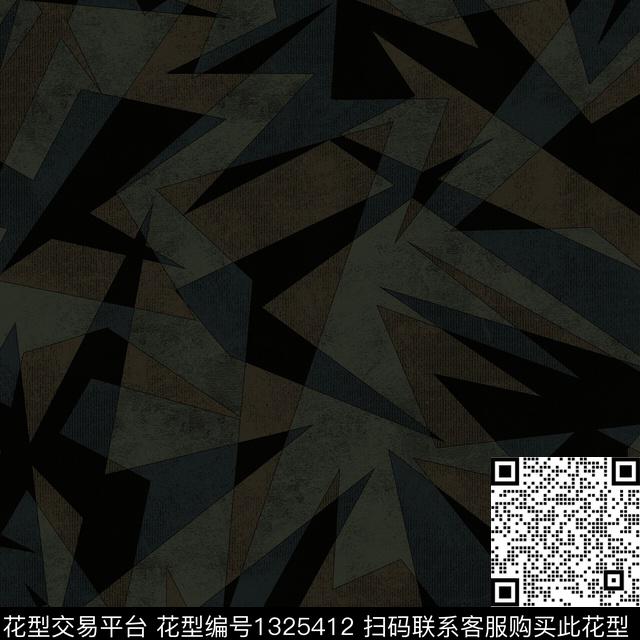 纸印花肌理几何传统印花华亿平台下载（图片编号: 1325412） - 瓦栏（Walan）