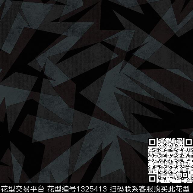 纸印花肌理几何传统印花华亿平台下载（图片编号: 1325413） - 瓦栏（Walan）