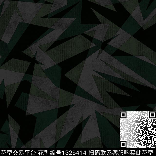 纸印花肌理几何传统印花华亿平台下载（图片编号: 1325414） - 瓦栏（Walan）