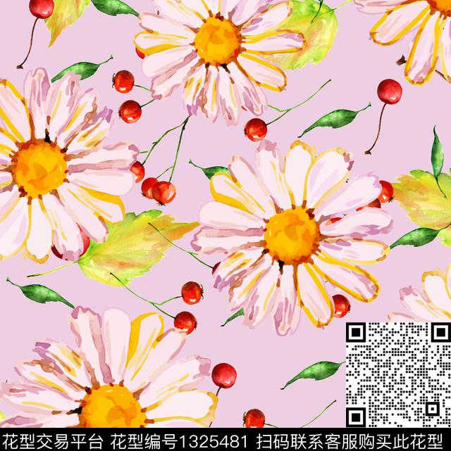 小雏菊潮牌大牌风数码印花华亿平台下载（图片编号: 1325481） - 瓦栏（Walan）