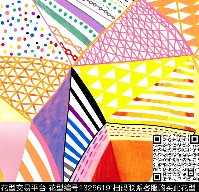 几何春夏华亿平台大牌风数码印花华亿平台下载（图片编号: 1325619） - 瓦栏（Walan）