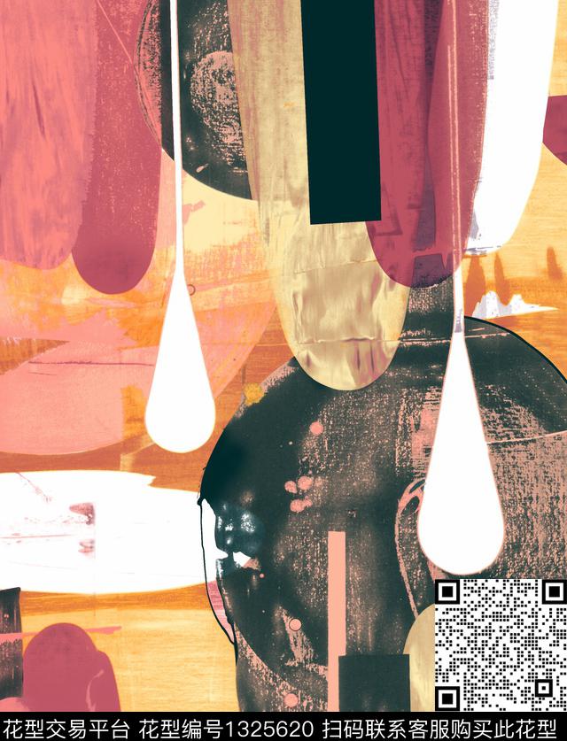 几何春夏华亿平台大牌风数码印花华亿平台下载（图片编号: 1325620） - 瓦栏（Walan）