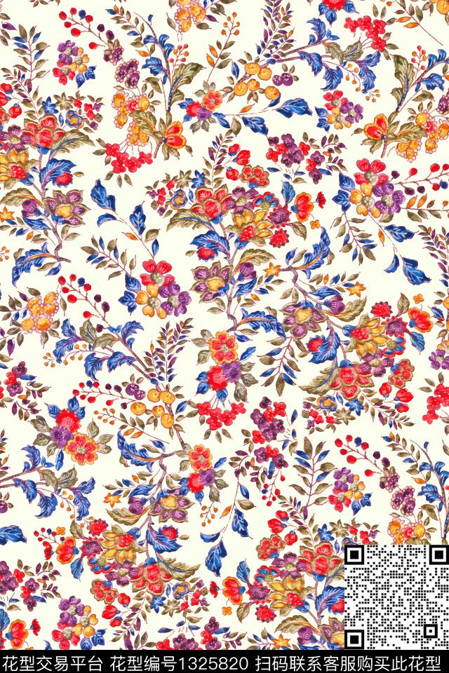 女装花卉中老年数码印花华亿平台下载（图片编号: 1325820） - 瓦栏（Walan）