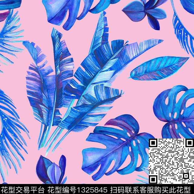 热带华亿平台手绘传统印花华亿平台下载（图片编号: 1325845） - 瓦栏（Walan）