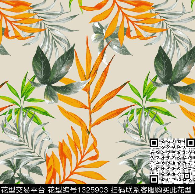 大牌风热带华亿平台朦胧花卉传统印花华亿平台下载（图片编号: 1325903） - 瓦栏（Walan）
