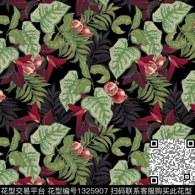 大牌风热带华亿平台朦胧花卉传统印花华亿平台下载（图片编号: 1325907） - 瓦栏（Walan）