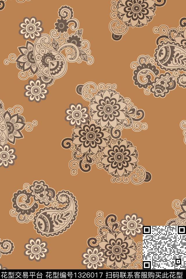 男装佩斯利数码印花华亿平台下载（图片编号: 1326017） - 瓦栏（Walan）