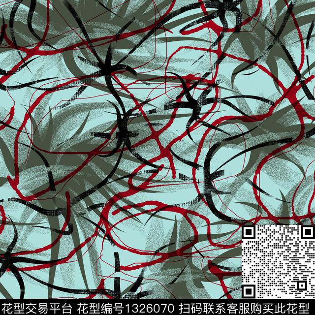 纸印花线条画几何传统印花华亿平台下载（图片编号: 1326070） - 瓦栏（Walan）